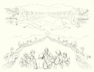 Illustrazione per Lied von der Glocke di Schiller, o La canzone della campana (incisione) da Friedrich August Moritz Retzsch