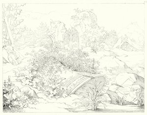 Illustrazione per Lied von der Glocke di Schiller, o Il canto della campana da Friedrich August Moritz Retzsch