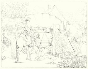 Illustrazione per Lied von der Glocke di Schiller, o La canzone della campana (incisione) da Friedrich August Moritz Retzsch