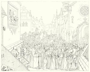 Illustrazione per Lied von der Glocke di Schiller, o La canzone della campana (incisione) da Friedrich August Moritz Retzsch