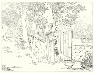 Illustrazione per Lied von der Glocke di Schiller da Friedrich August Moritz Retzsch