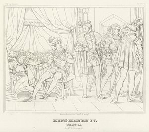 Re Enrico IV, Parte II, Atto IV, Scena 4 (incisione)