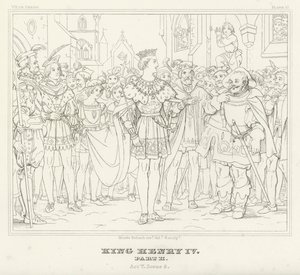 Re Enrico IV, Parte II, Atto V, Scena 5 (incisione)