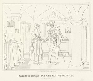 Le Allegre Comari di Windsor, Atto III, Scena 4 (incisione)