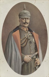 Riproduzione di un ritratto dipinto di Guglielmo II di R. Grabendorff da Friedrich Bruckmann