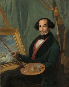Ritratto di Raden Syarif Bustaman Saleh da Friedrich Carl Albert Schreuel (attributed to)