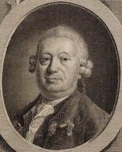 Ritratto del compositore Johann Heinrich Rolle 1716-1785 da Friedrich Christian Gottlieb Geyser