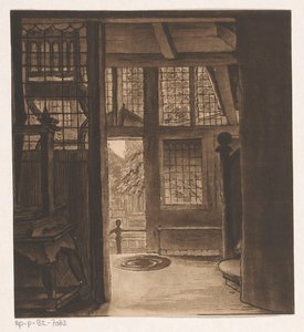 Interno della casa di Rembrandt da Friedrich Christoph Dietrich