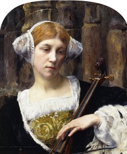 La violoncellista da Friedrich Edouard Meyerheim