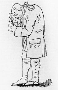 Emmanuel Kant (1724-1804), filosofo tedesco, con un barattolo di senape, Dignage Hagemann.