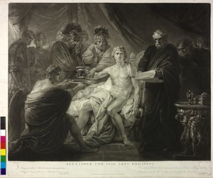 Alessandro Magno e il suo medico Filippo da Friedrich Heinrich Fuger