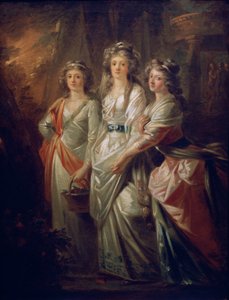 Le contesse Elisabeth, Christiane e Marie Karoline von Thun da Friedrich Heinrich Fuger