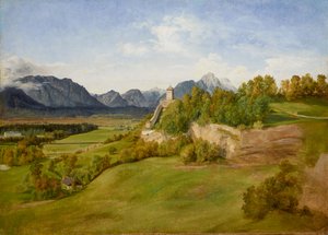 Il monte Mönchsberg a Salisburgo con la torre di San Giuseppe