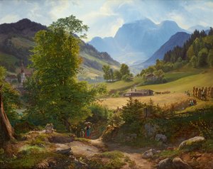 La Ramsau presso Berchtesgaden da Friedrich Loos