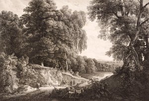 Paesaggio boschivo da Friedrich Loos