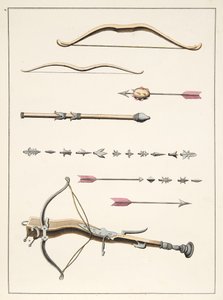 Archi e frecce del XIV-XV secolo, tavola da 
