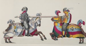 Due cavalieri in un torneo, tavola da 