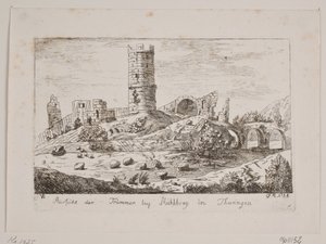Rovine a Mühlberg da Friedrich Münter
