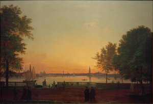 Vista di Venezia dai Giardini Pubblici da Friedrich Nerly