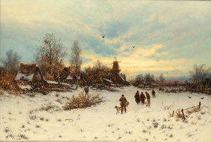 Un Tramonto Invernale da Friedrich Nicolai Joseph Heydendahl