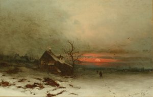 Ritorno a Casa al Tramonto da Friedrich Nicolai Joseph Heydendahl
