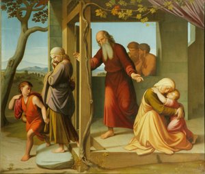 Il bando di Agar, 1841 da Friedrich Overbeck