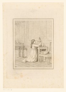 Ragazza con bambola da Friedrich Rehberg