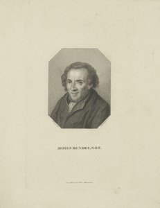Ritratto di Moses Mendelssohn 1729-1786, 1818