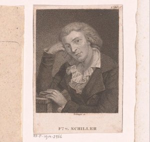Ritratto di Friedrich von Schiller da Friedrich Wilhelm Bollinger