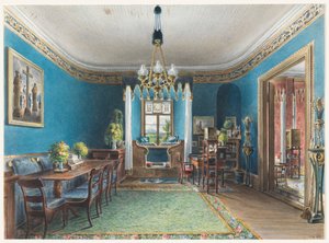 La stanza blu, Schloss Fischbach da Friedrich Wilhelm Klose