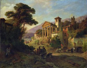Paesaggio italiano, 1871 da Friedrich Wilhelm Mueller