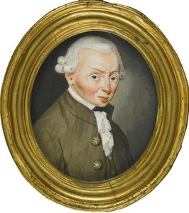 Ritratto di Immanuel Kant 1724-1804, 1765 da Friedrich Wilhelm Springer