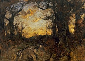 Sera nel bosco da Fritz Baer