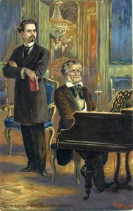 Wagner e Re Ludwig II, c.1900 da Fritz Bergen