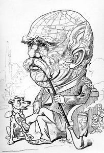 Caricatura di Bismarck pubblicata sulla rivista Nebelspalter il 2 marzo 1889 (incisione) da Fritz Boscovitz