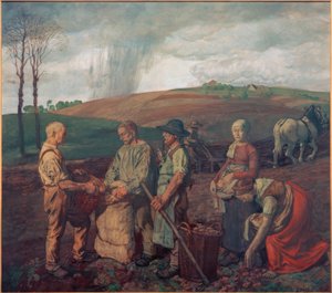 Raccolta delle patate da Fritz Böhle