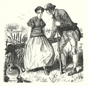 Tempo di primule e tempo di neve (incisione) da Fritz Eltze