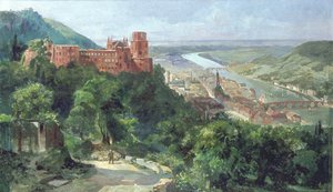 Veduta di Heidelberg, c.1910 da Fritz Genutat