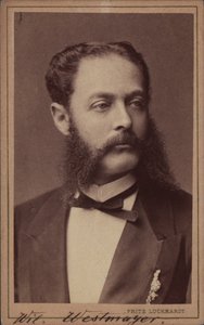 Ritratto del compositore Wilhelm Westmeyer 1829-1880 da Fritz Luckhardt