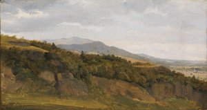 Paesaggio tedesco con vista su un