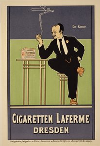 Riproduzione di un poster pubblicitario 