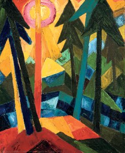 Foresta (con sole); Wald (mit Sonne) da Fritz Schaefler