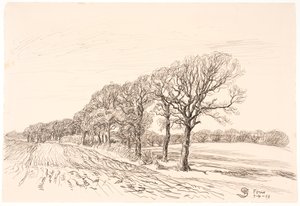 Paesaggio con querce. Føns