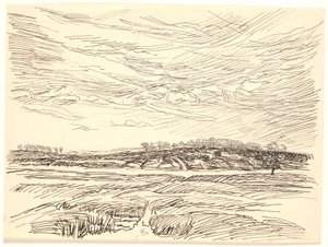 Paesaggio con campi da Fritz Syberg