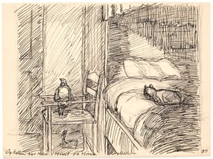 E il gatto era il padrone della casa e la gallina Madame da Fritz Syberg