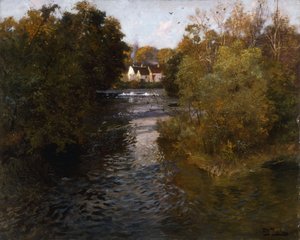 Paesaggio fluviale francese da Frits Thaulow