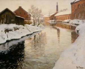 Fiume Lysaker da Fritz Thaulow