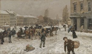 Stortingsplass da Fritz Thaulow