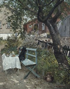 Giornata estiva in giardino da Fritz Thaulow