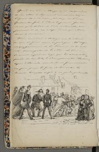 Illustrazione tratta da un archivio privato nella Biblioteca Nazionale con il titolo Viaggio in Norvegia 1856 di Fritz von Dardel